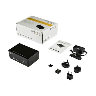 STARTECH.COM 2 Port DisplayPort Dual Monitor KVM Switch