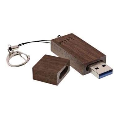 INLINE woodstick USB 3.0 Speicherstick, Walnuss, 64GB