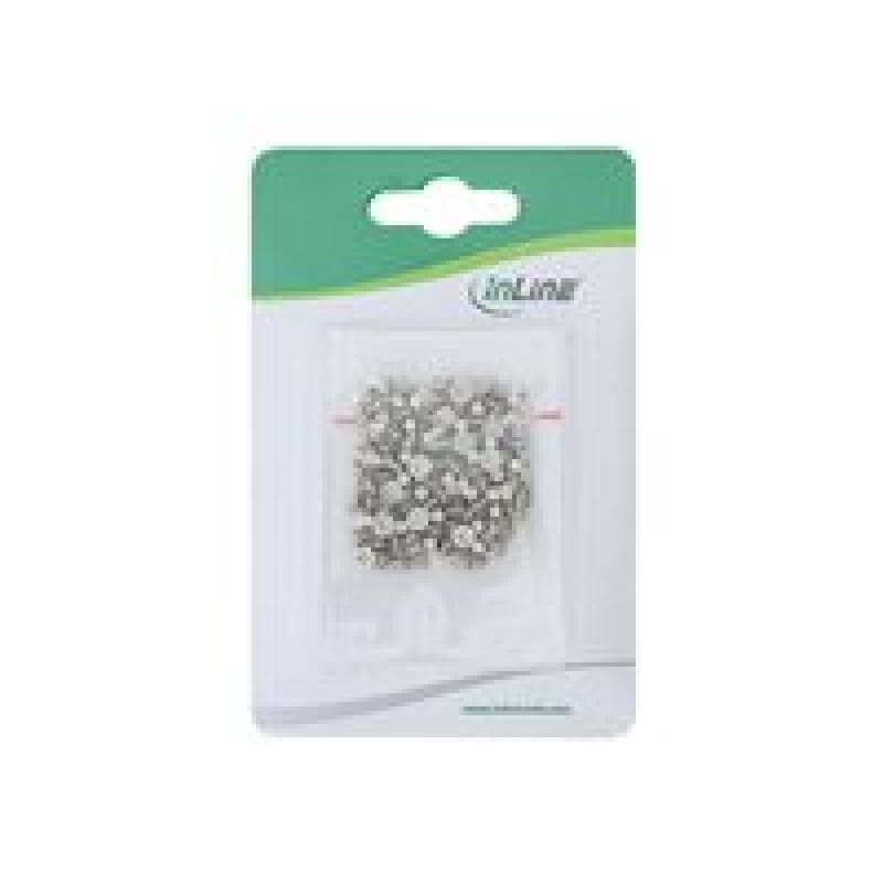 INLINE 100er Pack InLine® Schraubenset, für 2,5″ Festplatte / SSD, 3mm, flacher Senkkopf, silber