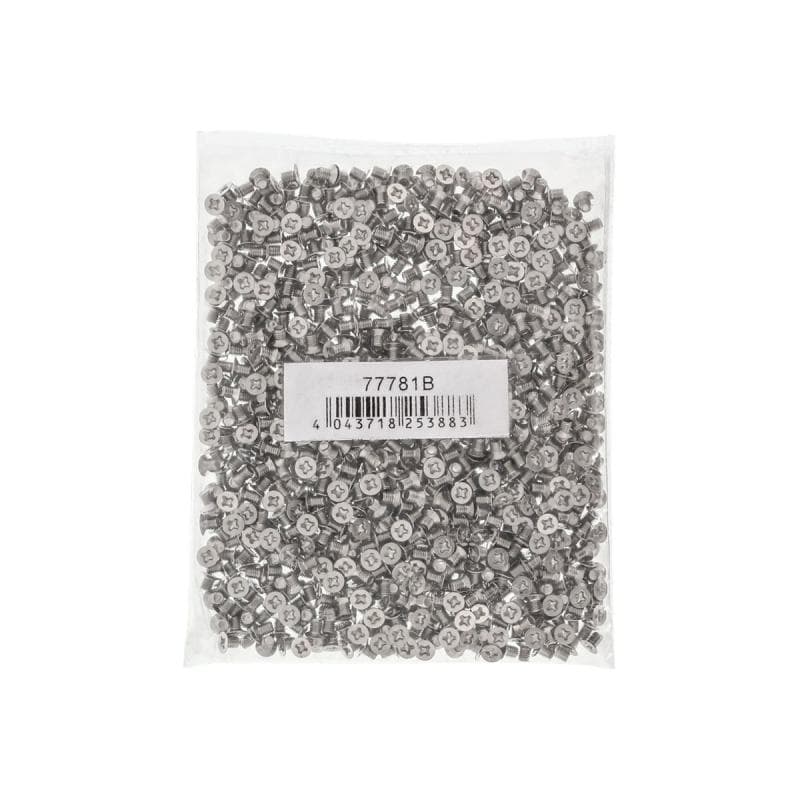 INLINE 1000er Pack InLine® Schraubenset, für 2,5″ Festplatte / SSD, 3mm, flacher Senkkopf, silber
