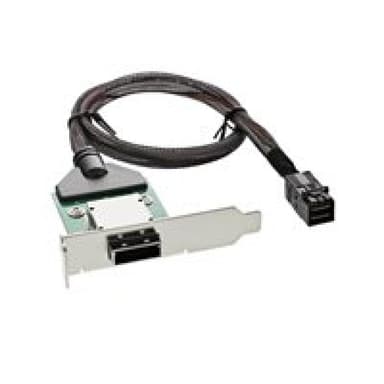 INLINE ® SAS HD low profile PCI Slotblech mit Kabel, ext. SFF-8088 auf int. SFF-8643, 0,5m
