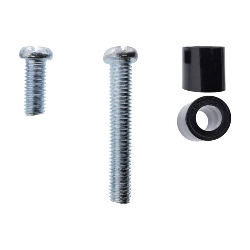 INLINE ® 8er Schraubenset 4x M8x20mm, 4x M8x50mm und 4x 15mm Abstandhalter für Wandhalterung