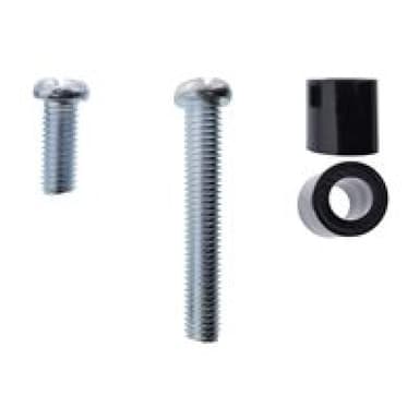 INLINE ® 8er Schraubenset 4x M8x20mm, 4x M8x50mm und 4x 15mm Abstandhalter für Wandhalterung