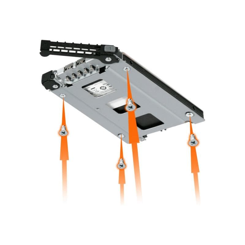 RAIDSONIC ICY Dock ToughArmor MB998SP-B - Gehäuse für Speicherlaufwerke - 6.4 cm (2.5″) - mattschwar