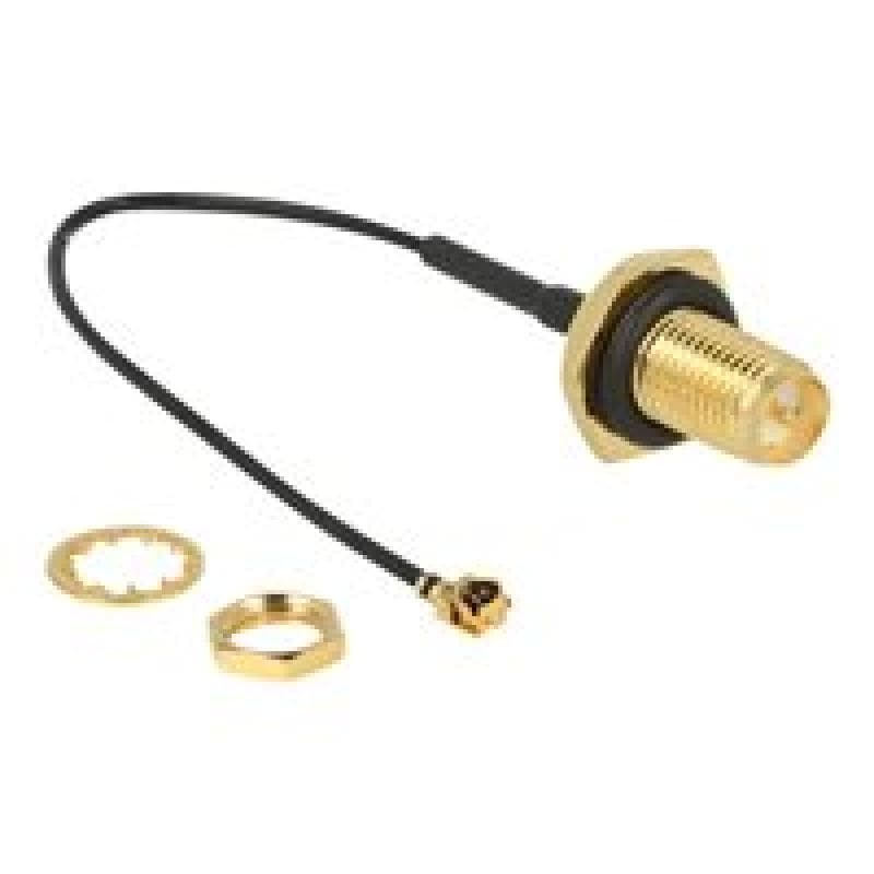 DELOCK HF RP-SMA Buchse zum Einbau > MHF/U.FL-L
