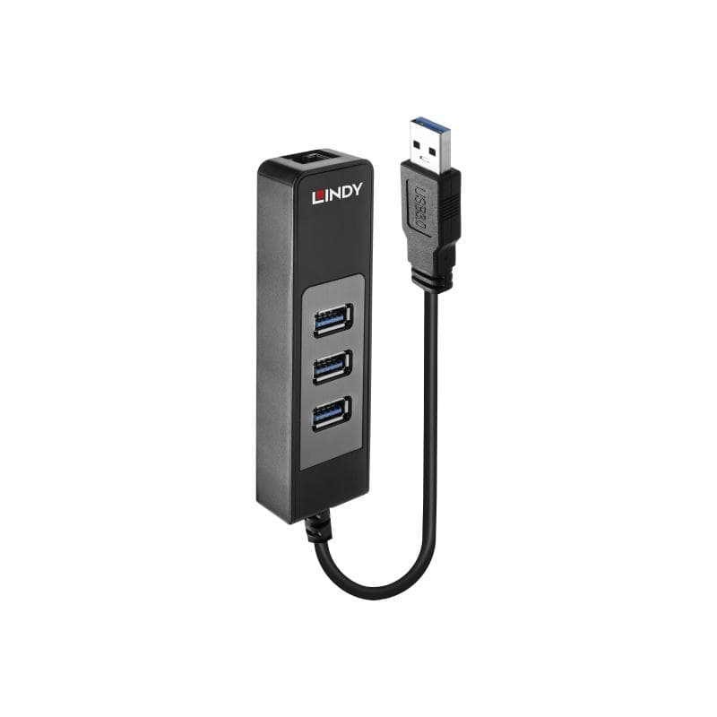 LINDY USB 3.1 Hub & Gigabit Ethernet Adapter