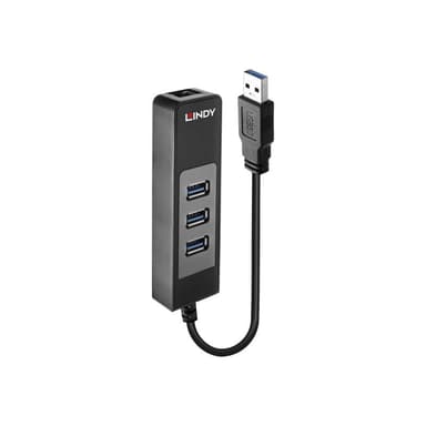 LINDY USB 3.1 Hub & Gigabit Ethernet Adapter