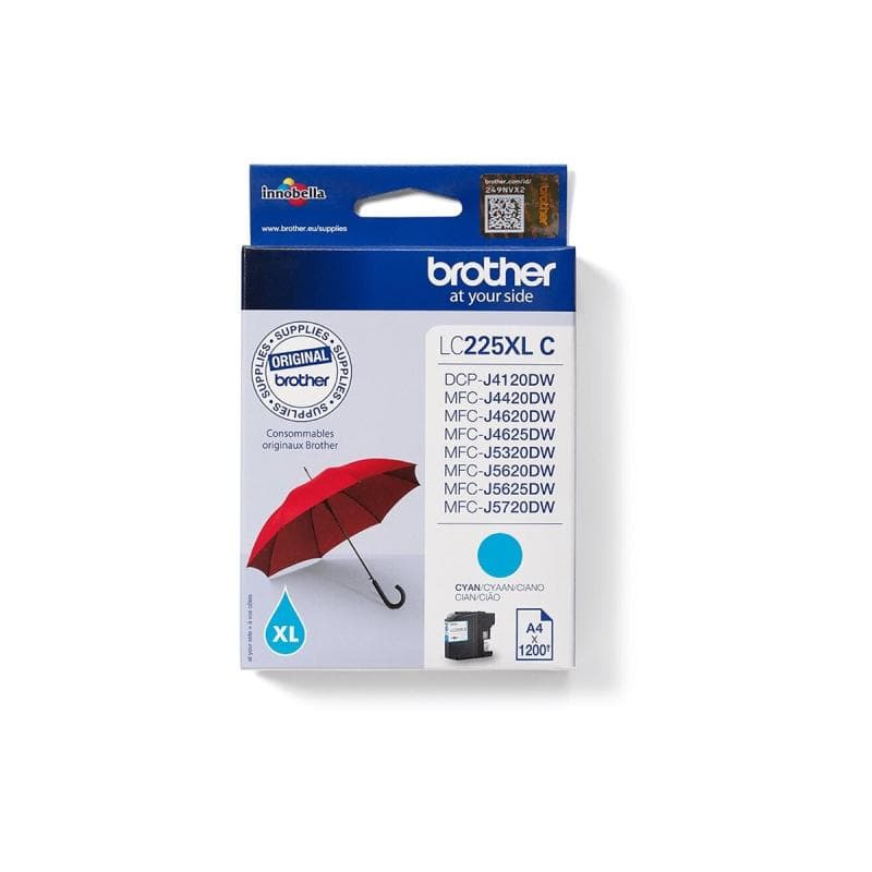 BROTHER LC225XLC Cyan Tintenpatrone