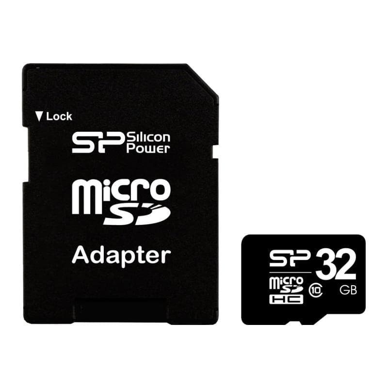 SILICON POWER Micro SDCard 32GB SDHC Class 10 mit/adapter