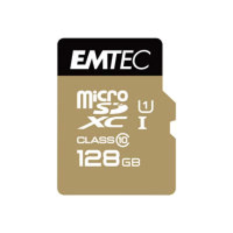 EMTEC SD Card 128GB Emtec SDXC (CLASS10) Gold+ Kartenblister