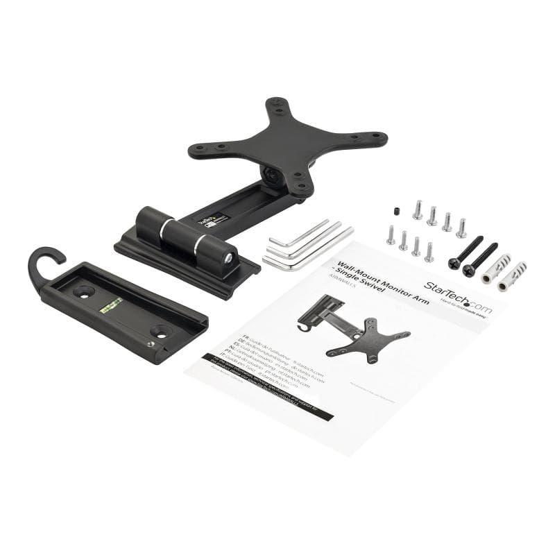 STARTECH.COM Monitorarm für Wandmontage - Ein Gelenk -  VESA  für bis zu 27 Zoll (15Kg) - Monitor Wa