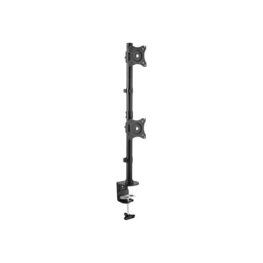 STARTECH.COM Vertikale Dual Monitorhalterung - Stahl - VESA bis zu 27 Zoll (10Kg) - Verstellbare zwe