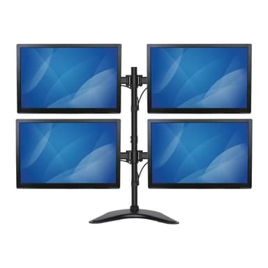 STARTECH.COM Vierfach-Monitorhalter - Schwenkbar - Verstellbarer 4 Monitorständer - Für VESA Monitor