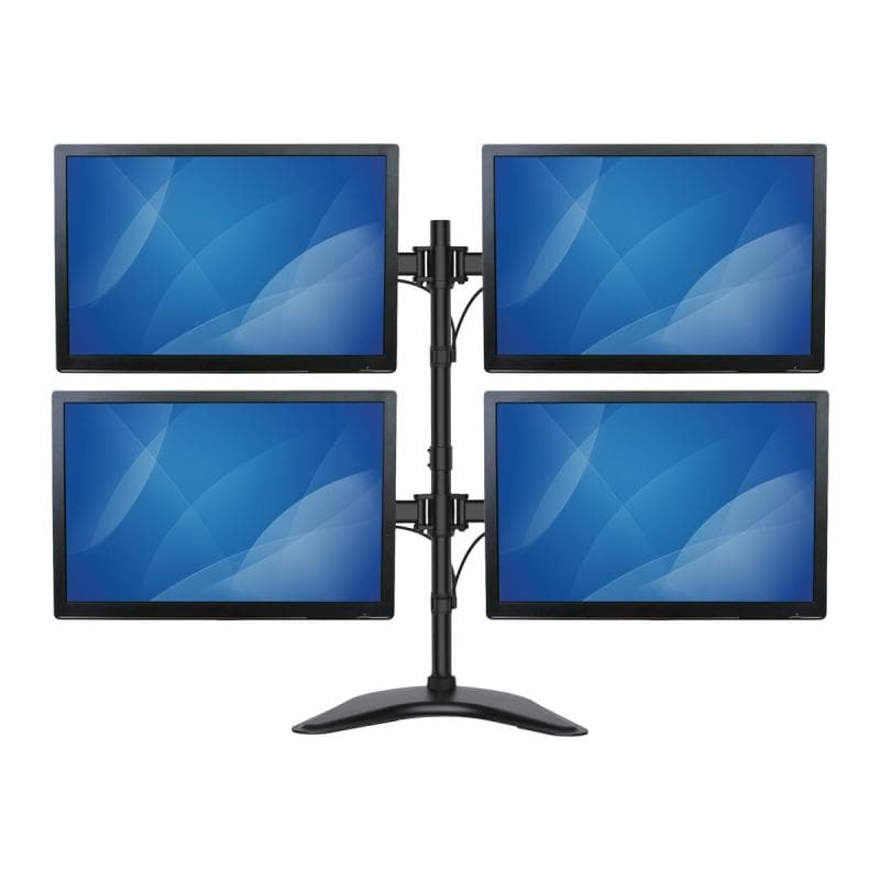 STARTECH.COM Vierfach-Monitorhalter - Schwenkbar - Verstellbarer 4 Monitorständer - Für VESA Monitor