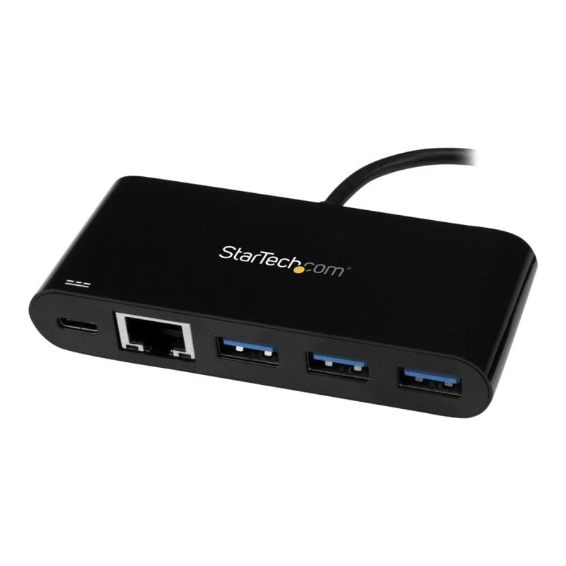STARTECH.COM 3 Port USB 3.0 Hub mit Gigabit Ethernet und Stromversorgung - USB Type C Hub mit GbE un