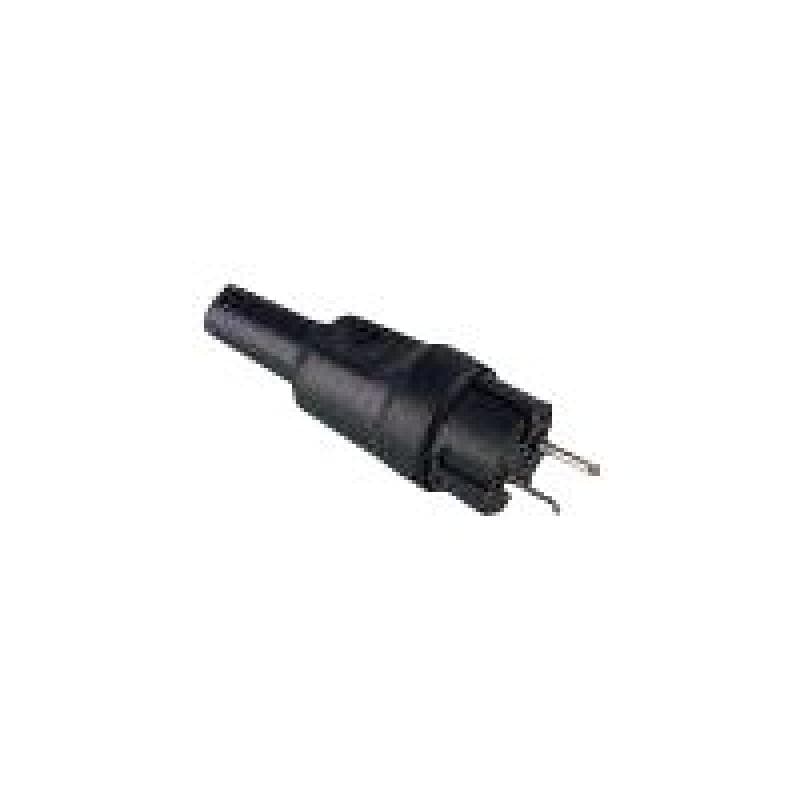 BACHMANN Vollgummi 919.179 Konturenstecker schwarz