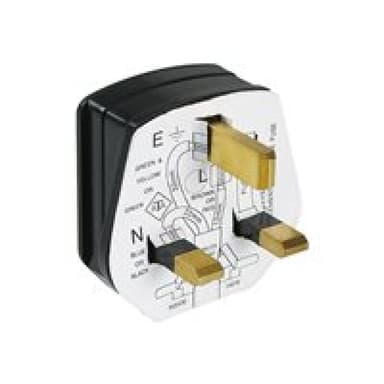 BACHMANN Schutzkontakt-Stecker 910.176 England UK schwarz