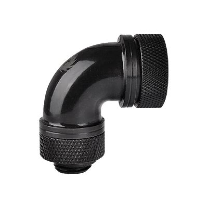 THERMALTAKE tt Pacific G1/4 PETG Tube 90° 16mm OD bk