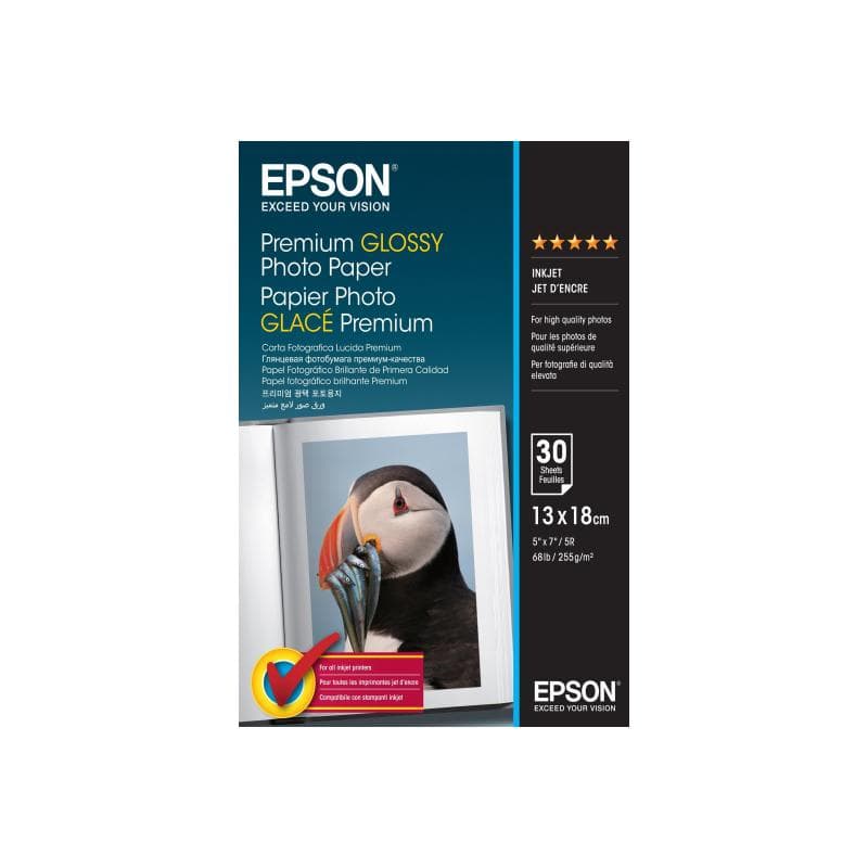 EPSON Premium Glossy Photo Paper Fotopapier 30 Blatt