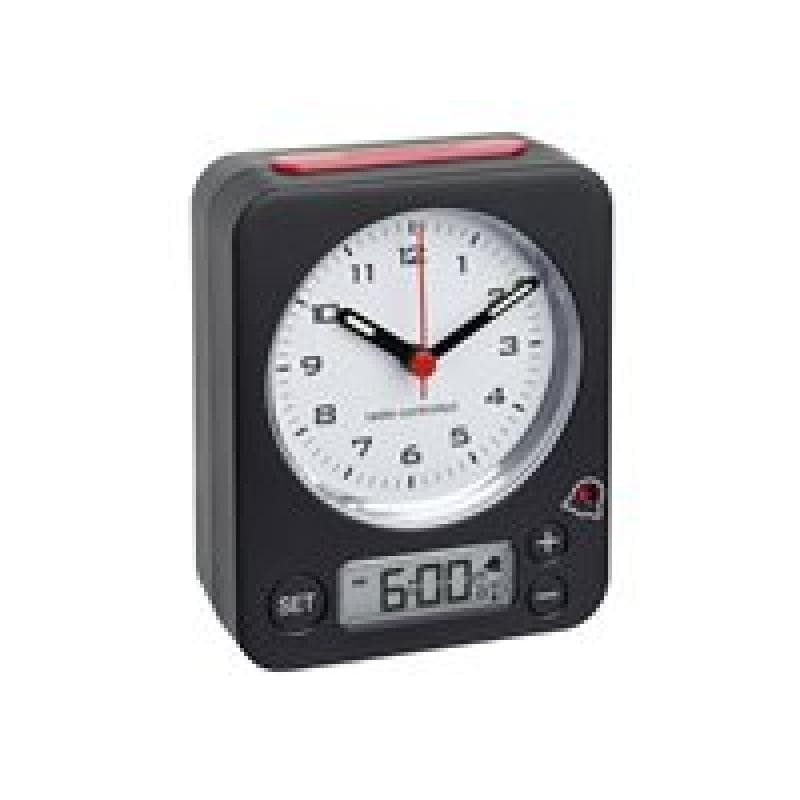 TFA-DOSTMANN Funk Wecker TFA 60.1511.01 Schwarz Fluoreszierend Zeiger