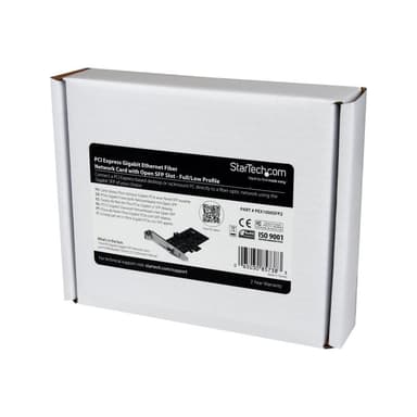 STARTECH.COM PCI Express Ethernet Gigabit LWL Netzwerkkarte mit offenem SFP - PCIe Glasfaser SFP NIC
