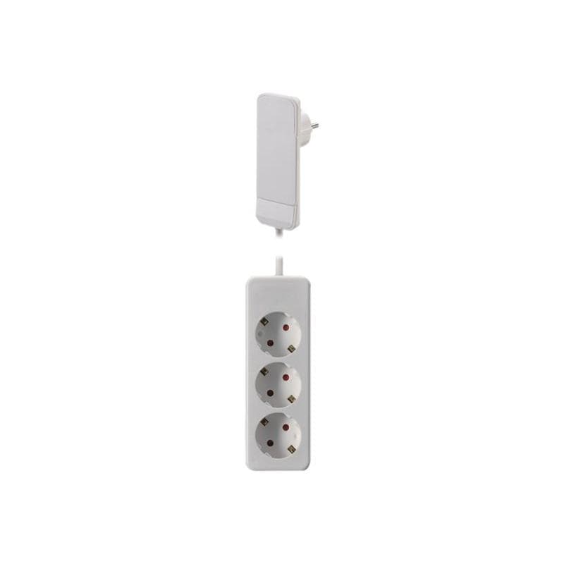BACHMANN Flachstecker FLAT PLUG mit 3-fach Steckdosenleiste - für den Markt: D / A / L / - 1 Stück (