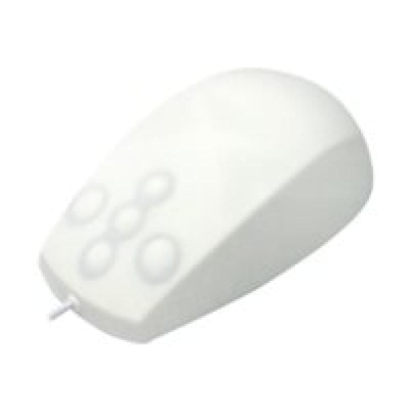 ACTIVEKEY Medical medium - Maus - optisch - 5 Tasten - verkabelt - USB - weiß