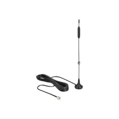 DELOCK LTE / GSM / UMTS Antenne SMA Stecker 5 dBi omnidirektional mit magnetischem Standfus und Ansc