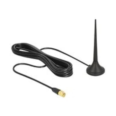 DELOCK LTE / GSM / UMTS Antenne SMA Stecker 3 dBi starr omnidirektional mit magnetischem Standfus un