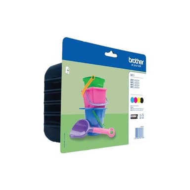 BROTHER LC221 Value Pack 4er Pack Schwarz, Gelb, Cyan, Magenta Tintenpatrone