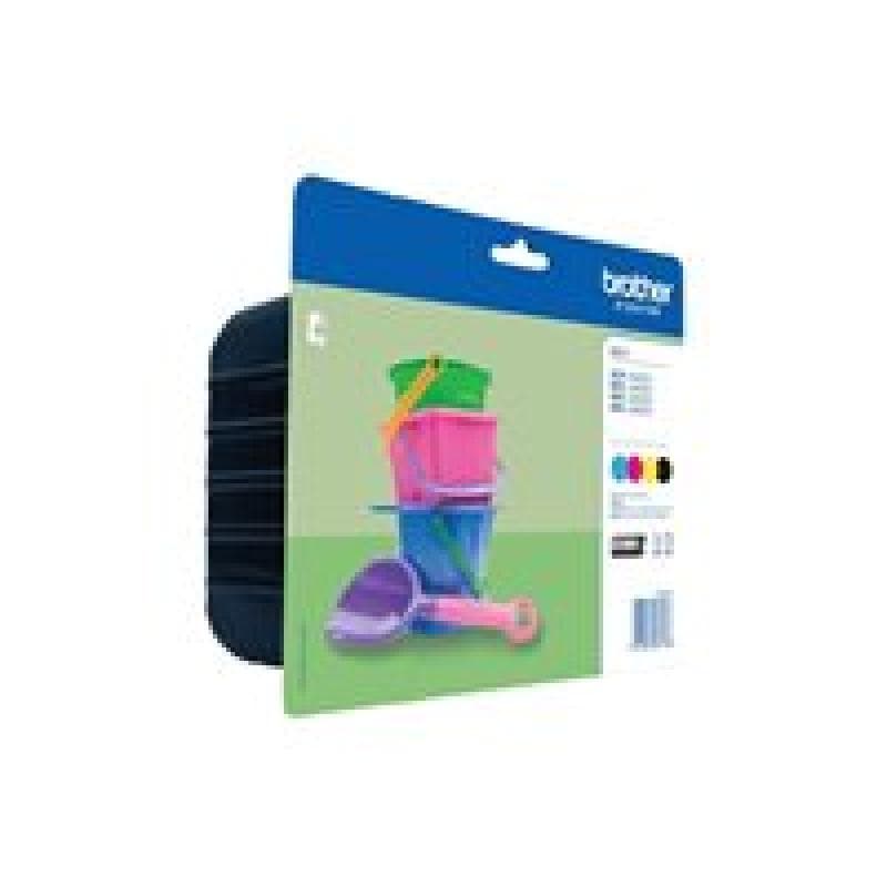 BROTHER LC221 Value Pack 4er Pack Schwarz, Gelb, Cyan, Magenta Tintenpatrone