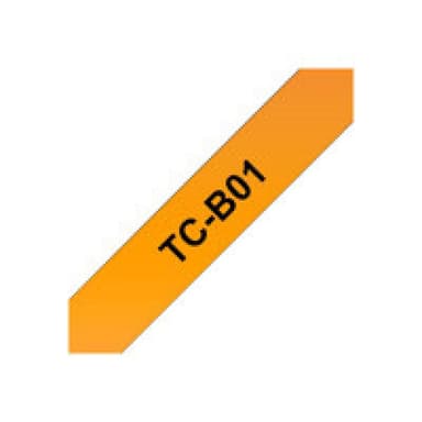 BROTHER Schriftbandkassette signalorange schwarz