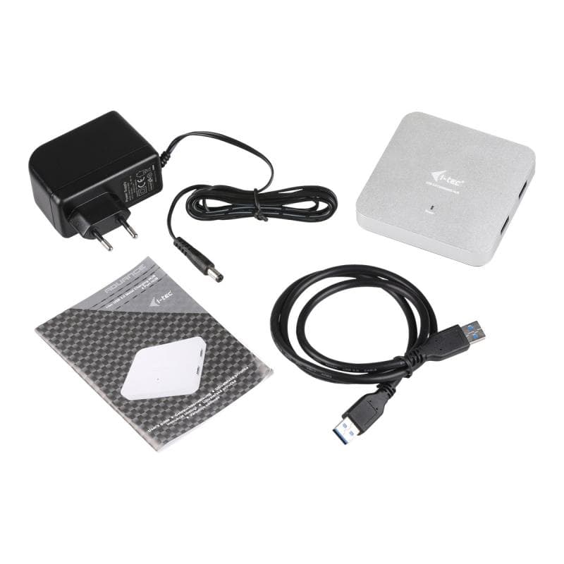 COMDIS I-TEC USB 3.0 Metal Active HUB 4 Port mit Netzteil ideal fuer Notebook Ultrabook Tablet PC un