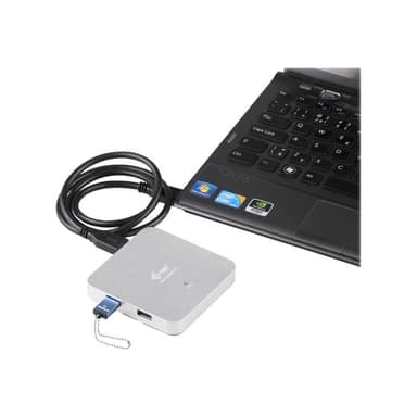 COMDIS I-TEC USB 3.0 Metal Active HUB 4 Port mit Netzteil ideal fuer Notebook Ultrabook Tablet PC un
