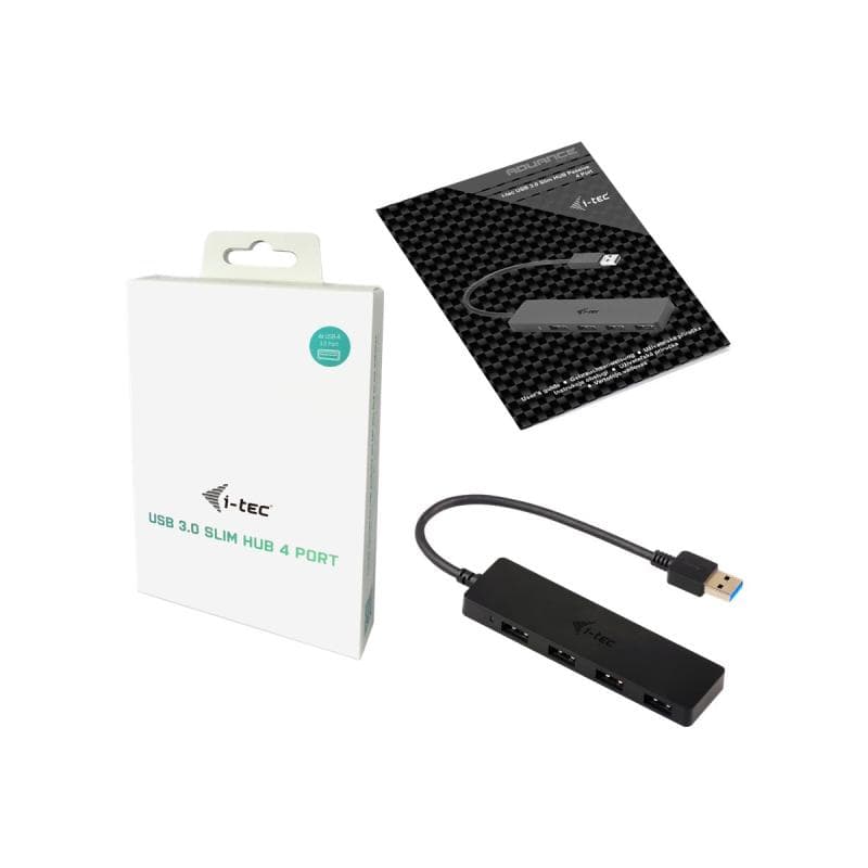 COMDIS I-TEC USB 3.0 Slim Passive HUB 4 Port ohne Netzteil, ideal fuer Notebook Ultrabook Tablet PC