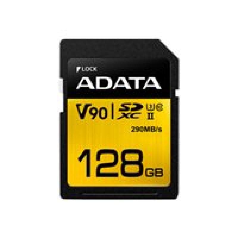 A-DATA SDXC UHS-II CL10 U3 128GB SD V90 4K/8K
