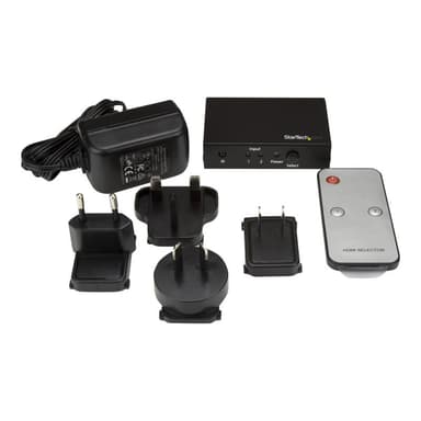 STARTECH.COM 2 Port HDMI Switch - 4K HDMI Switch Box - Ultra HD 4k 60Hz