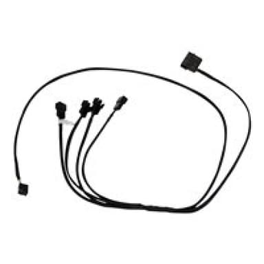 EK Water Blocks EK-Cable Y-Weiche für 4x 4-Pin-PWM-Lüfter - 80 cm