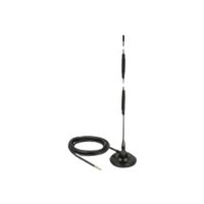 DELOCK LTE Antenne SMA Stecker 7dBi starr omnidirektional mit magnetischem Standfus und Anschlusskab