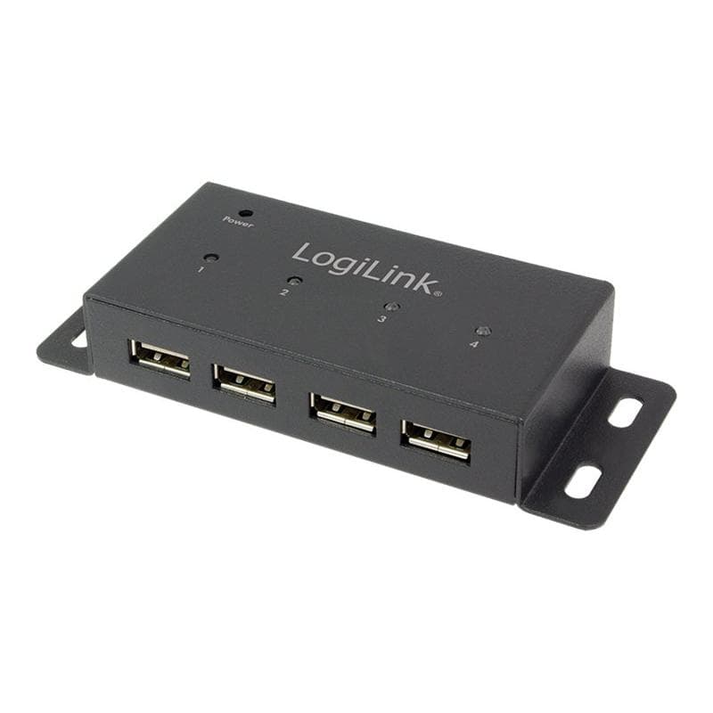 LOGILINK UA0141A USB 2.0 Hub, 4-Port, Metall