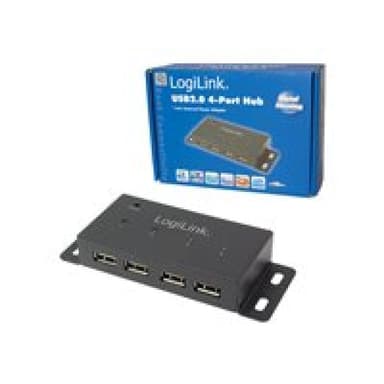 LOGILINK UA0141A USB 2.0 Hub, 4-Port, Metall