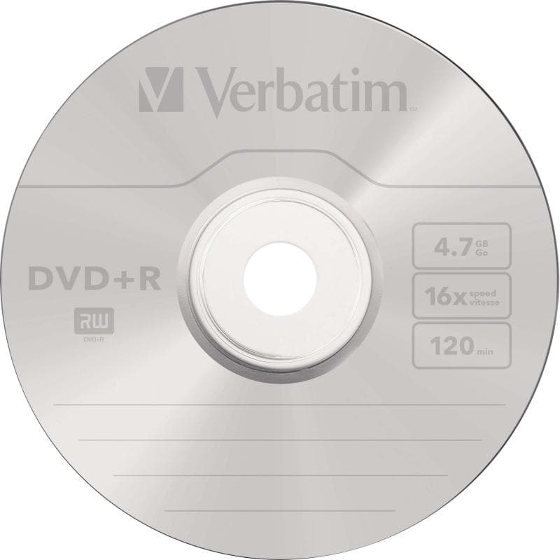 Verbatim DVD+R 4.7GB 16x 25er Spindel