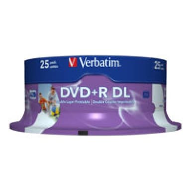 Verbatim DVD+R 8.5GB DL 8x printable, 25er Spindel