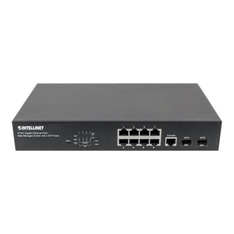 INTELLINET 8-Port Gigabit Ethernet PoE+ Web-Managed Switch