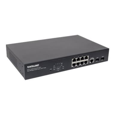 INTELLINET 8-Port Gigabit Ethernet PoE+ Web-Managed Switch