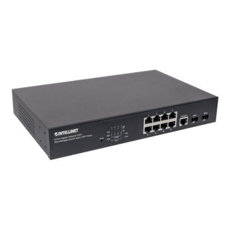 INTELLINET 8-Port Gigabit Ethernet PoE+ Web-Managed Switch