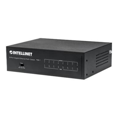 INTELLINET 8-Port Gigabit Ethernet PoE+ Switch