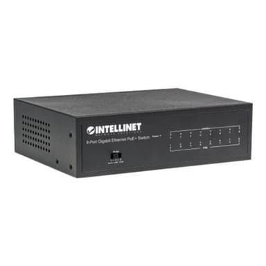 INTELLINET 8-Port Gigabit Ethernet PoE+ Switch