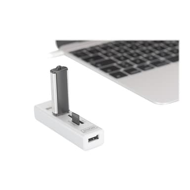 DIGITUS OTG USB 2.0 Typ C 3-Port Hub mit Kartenleser