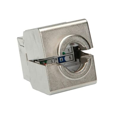 ROLINE Keystone Modul Cat6/Class E RJ45 geschirmt silber fuer Patchpanel
